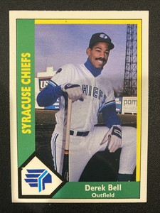 1990 Syracuse Chiefs CMC #14 DEREK BELL Minor League Card