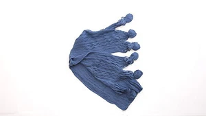 Schal Halstuch Strick Bommel Tuch 190x20cm S-2011 - Bild 1 von 12