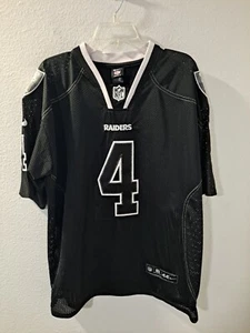 Nike On Field Las Vegas Raiders Derek Carr #4 Black Authentic Stitched Jersey 44 - Picture 1 of 10