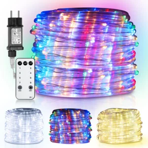 30m LED Lichtschlauch Lichterschlauch Garten Deko Außen Innen IP65 Lichterkette - Bild 1 von 13