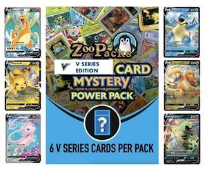 Pokemon V Series 6 Card Mystery Pack - 6 V Series Cards Per Pack by Zoo Packs - Picture 1 of 2