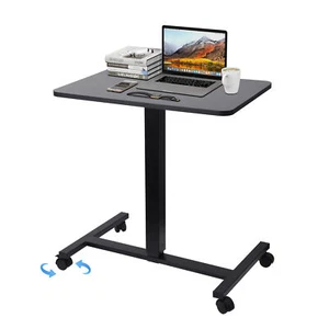 Laptop Desk Height Adjustable Rolling Cart Over Bed Hospital Table Stand - Picture 1 of 4