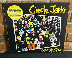 CIRCLE JERKS - Group Sex, Ltd 40th Anni Rmstrd PINK+BLACK VINYL LP +Bonus Tracks - Picture 1 of 9