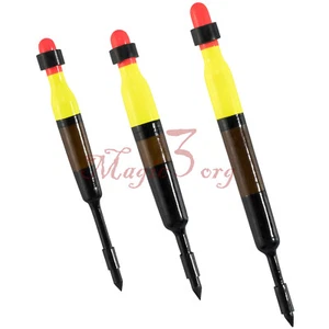 5pcs Balsa Wood Float Steel Head Snap on Float Strike Indicator Slip Bobber Bass - Picture 1 of 9