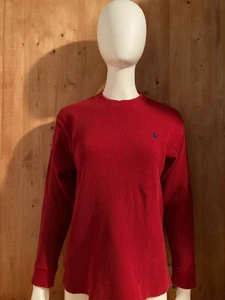 Polo Ralph Lauren Vintage 80er Erwachsene Damen Pullover L Lrg Large Shirt rot - Bild 1 von 7
