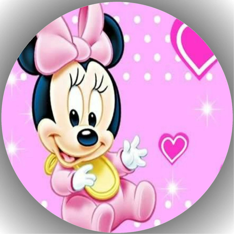 Tortenaufleger Geburtstag Party Tortenbild Fondant - Oblate Minnie Maus  P23 - Bild 1 von 1