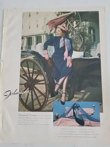 1948 Women's Johansen Shoes Phoenix Hosiery Legs Vintage Ad - Picture 1 of 1