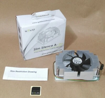NEW Gelid Slim Silence A-Plus CC-SSilence-Aplus AMD AM2,AM3,AM3+,FM1 CPU Cooler - Image 1 of 4
