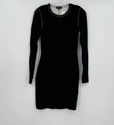 Vestido suéter ajustado de lana negro Rag Bone para mujer talla XXS Foto 1 de 4