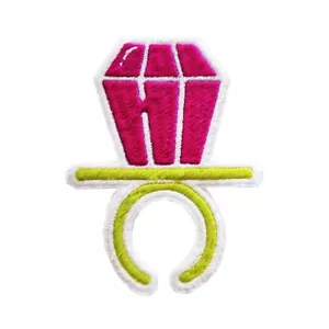 "Anillo Pop Parche Caramelo Bordado Piruleta Hierro 2,75" - Imagen 1 de 7