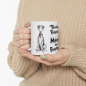 Rhodesian Ridgeback on White Ceramic Mug Cup, Dog Lover Gift Coffee & Tea Fans - Picture 1 of 7