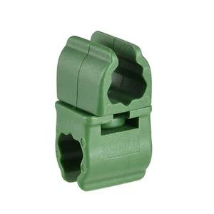 PP Kunststoff drehbar Gartenarbeit Universal Clip für 8 mm Durchmesser Pflanzenpfähle 12 Stück - Bild 1 von 5