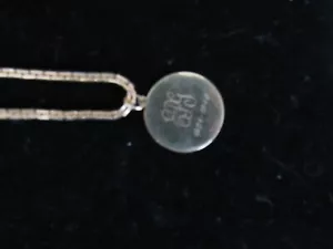 14K gold watch chain with charm - Picture 1 of 3