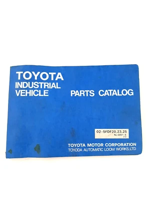 Toyota 02-5 Fdf 20, 23, 25 Forklift Truck Parts Catalog Spare Parts List Vintage - Image 1 of 4