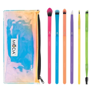 Moda Totally Electric Bright Eyes 7Pc Makeup Brush Set - Picture 1 of 1
