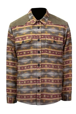 Auténtica camisa-chaqueta PRPS Goods&Co mezcla lana suroeste EE. UU. 3 XL Foto 1 de 4