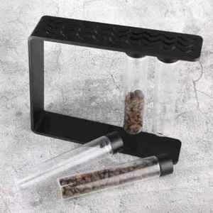 Magnetic Coffee Bean Cellar with 4Tubes Single Dose Bean Storage Rack Coffeewear - Picture 1 of 13