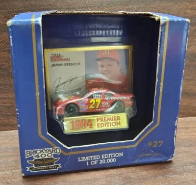 1994 #27 McDonald's Jimmy Spencer Brickyard 400 Inaugural Race 1/64 13263 of 20k - Image 1 of 4