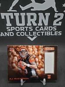 2014 Rookies And Stars AJ McCarron RC Patch No. 1 Cincinnati Bengals