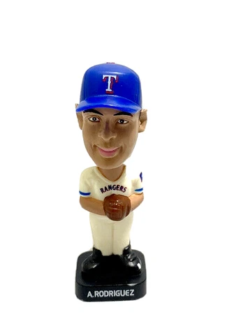 A Rod Alex Rodriguez Bobblehead Texas Rangers Baseball 3" Plastic Toy Cover