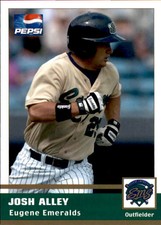 2005 Eugene Emeralds Grandstand #1 Josh Alley Anna Illinois IL Baseball Card