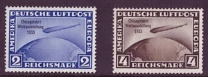Alemania - SG511 / 512 1933 Chicago Exposición Mundial Vuelo MH par. Cat 220€. - Imagen 1 de 2