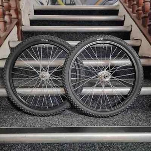 Sealed Bearing Old School Alloy BMX Laufradsatz mit Comp 3 Style Reifen Burner - Bild 1 von 10
