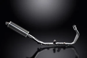 Honda CBR500R CB500F CB500X 13-18 Full Exhaust 2-1 14" Oval Carbon Muffler - Bild 1 von 5
