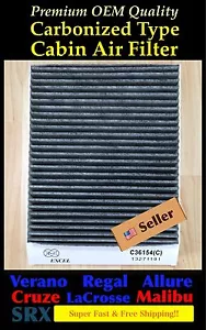 For LaCrosse Regal Encore SRX Cruze Malibu Premium CARBONIZED Cabin Air Filter - Bild 1 von 3