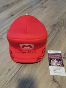 CHARLES MARTINET AUTOGRAPHED MARIO COSPLAY HAT SIGNED NINTENDO JSA - Picture 1 of 4