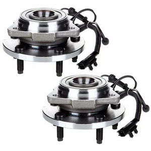 Par conjunto de buje de cojinete de rueda delantera para Jeep Wrangler 2007 2008 - 2013 5 lengüetas - Imagen 1 de 7