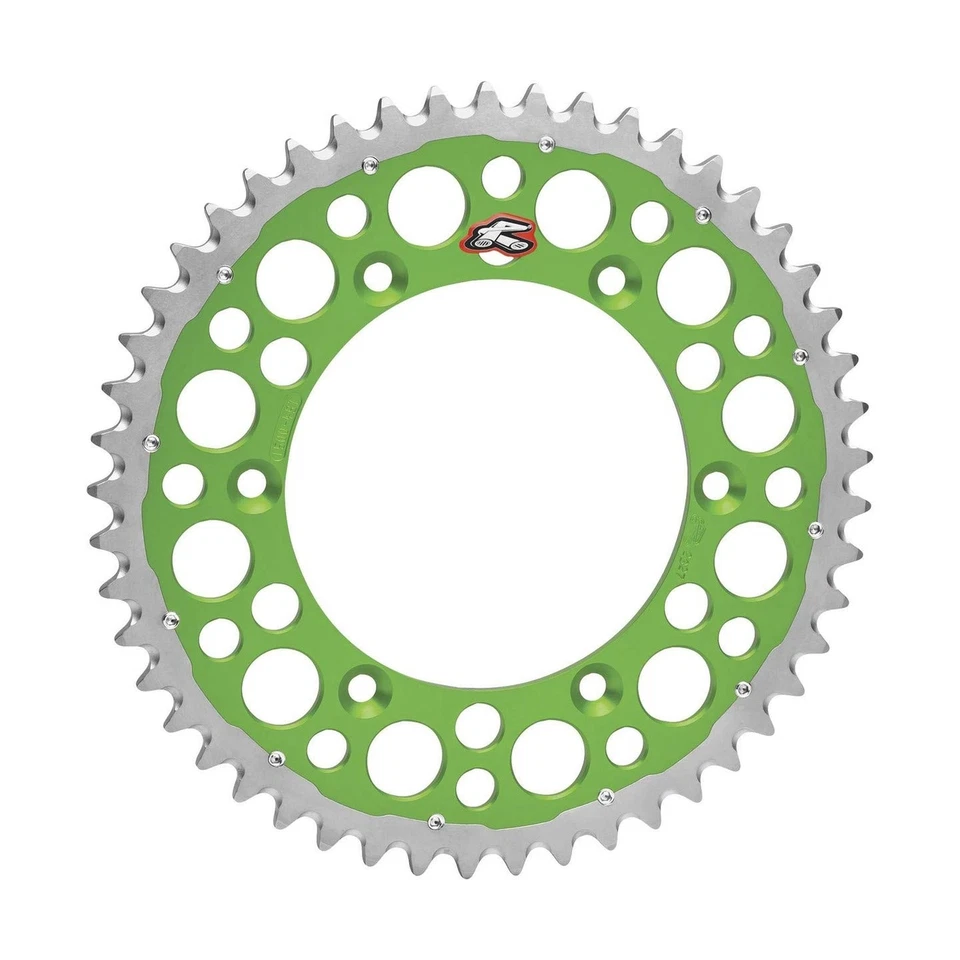 Piñón trasero Renthal Twinring-Kawasaki-KX/KXF 125-450-87-15-51-Verde negro Foto 1 de 1
