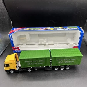 RARE MIB Siku 1:50 Truck With Container 3921 Mercedes Benz Actros - Picture 1 of 14
