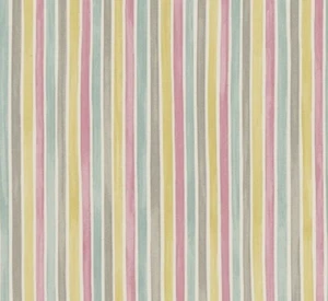 SANDERSON CURTAIN FABRIC by EMMA BRIDGEWATER Polka Stripe 2 METRE PINK/YELLOW ET - Picture 1 of 6