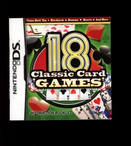 18 klassische Kartenspiele (Nintendo DS) *NUR ANLEITUNG - OHNE SPIEL* - Bild 1 von 2