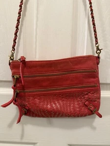 Elliott Lucca Leather 3 Zipper Crossbody Adjustable Strap Preloved  - Picture 1 of 8