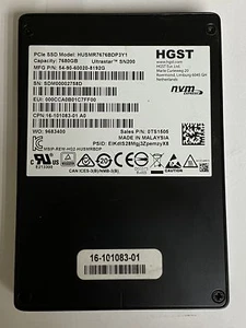 HGST Ultrastar SN200 7.68TB PCIe SSD NVMe U.2 Enterprise SSD 2.5 HUSMR7676BDP3Y1 - Photo 1/1