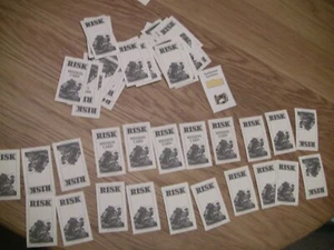 Vintage 1993 Risk® The World Conquest Game Replacement Parts/Pieces-56 Cards - Picture 1 of 5