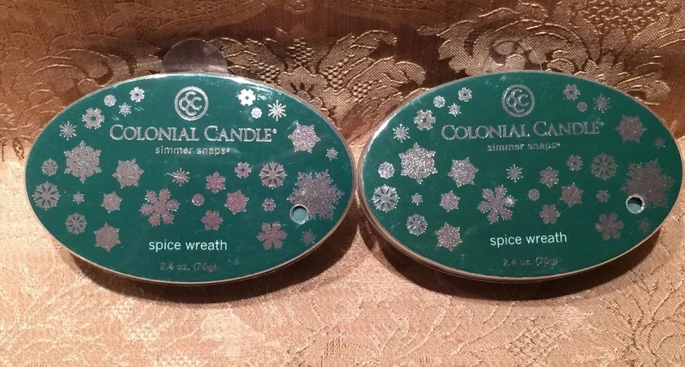 Juego de 2 broches de presión a fuego lento para velas coloniales Foto 1 de 4