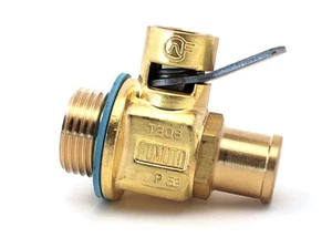 T206NS: 7/8-14 UNF Original FUMOTO ENGINE OIL DRAIN VALVE W/ NIPPLE - Picture 1 of 3