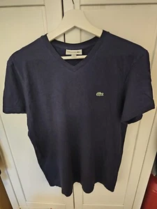 Lacoste V-Neck T-Shirt. Regular Fit, Size/Gr. M, Used. - Bild 1 von 3