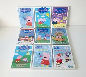 Peppa Pig 9 DVD Kids Bundle Joblot Collection 11 Discs Cert U - Imagen 1 de 11