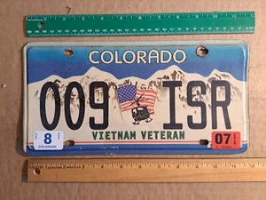 Targa, Colorado, 2007, Vietnam Veteran, 009 elicottero Amer. Bandiera ISR - Foto 1 di 5