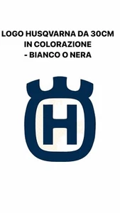 ADESIVO LOGO HUSQVARNA 20cm EMBLEMA STICKER HUSKY TC VITPILEN SVARTPILEN TE FC - Foto 1 di 1