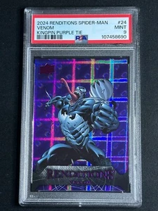 2024 Marvel Renditions Spider-Man Kingpin Purple Tie Venom #24 PSA 9 MINT SSP - Picture 1 of 2