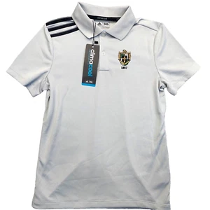 Polo Golf Shirt Adidas Climacool Junior Size S [3 Stripes] St Davis Golf Club PA - Picture 1 of 11