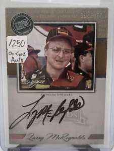 Larry McReynolds /250 2013 Press Pass Legends autograph auto LG-LM Racing NASCAR - Picture 1 of 2