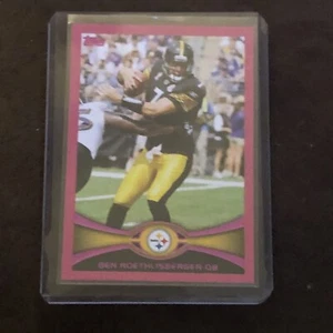 2012 Ben Roethlisberger All Pink Topps Name Border #170 Impossible To Find /399 - Picture 1 of 11