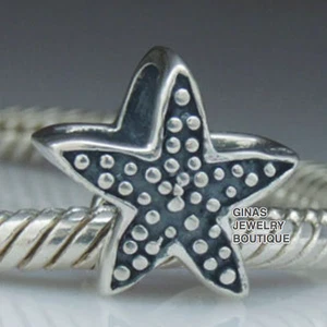 Authentic.925 Solid Sterling European Charm Fit PAN BRACELET STARFISH - Picture 1 of 1