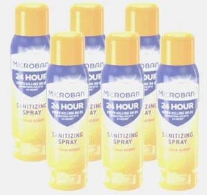 6-Pack Microban 24 Hour Spray, Citrus Scent, 15 Fl Oz - Picture 1 of 2